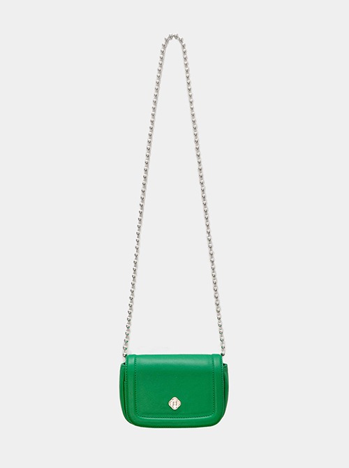 [GREENBUTTERxHEEARI]Poppy Chain Mini Bag (Green)