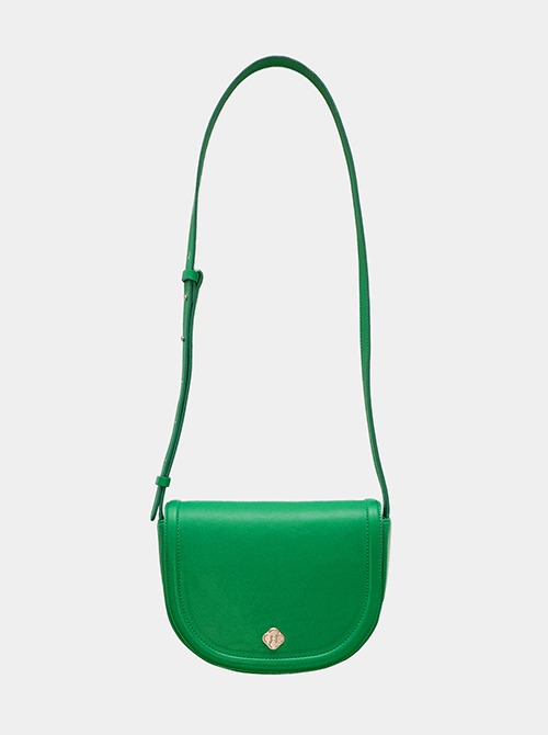 [GREENBUTTERxHEEARI]Dahlia Half Moon Bag (Green)